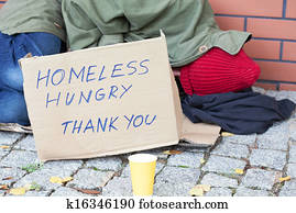 ללא בית, רעב, עני, איש