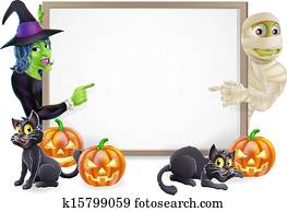 מומיה, ו, מכשפה, הלוווין, חתום