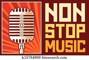 מוסיקה, פוסטר, (microphone)