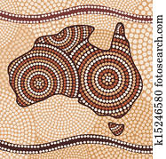 מפה, של, אוסטרליה