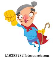 נפלא, ציור היתולי, סבתא