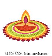 צבעוני, diwali, פסטיבל