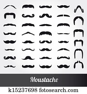 קבע, של, שפם, וקטור