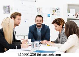 生意人的組, 在, a, 會議