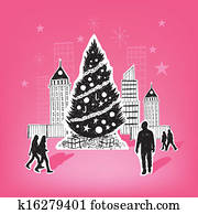 紙, 工藝, 聖誕節, 矢量