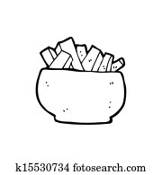 フライド ポテト イラスト K4815334 Fotosearch