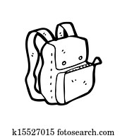 漫画 バックパック イラスト K15548838 Fotosearch