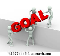3d people - concept of goal and target achieving 3d people - concept of goal and target achieving