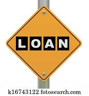 3d road sign loan