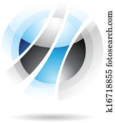 Abstract Transparent Ball Icon