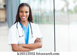 afrikanischer amerikaner, krankenschwester