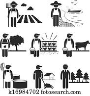 agricultura, plantação, agricultura, trabalho