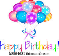 alles gute geburtstag, mit, luftballone alles gute geburtstag, mit, luftballone