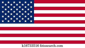 American USA Flag With Real Colours American USA Flag With Real Colours