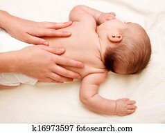 Baby back massage Baby back massage