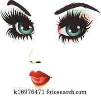 Beauty woman face Beauty woman face
