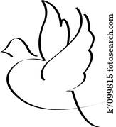Bird symbol isolated Bird symbol isolated