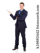 biznesmenis, presenting