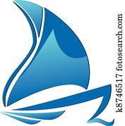 Boat symbol creative logo Boat symbol creative logo