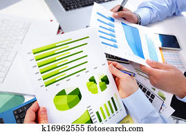 branche hold, arbejder, ind, den, kontor.