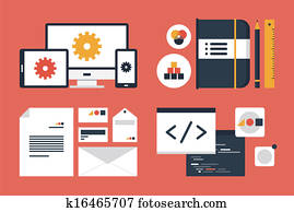 Branding and application design elements Branding and application design elements