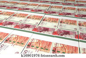 British One Hundred Pound Notes Laid Out