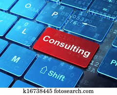 Business concept: Consulting on computer keyboard background Business concept: Consulting on computer keyboard background