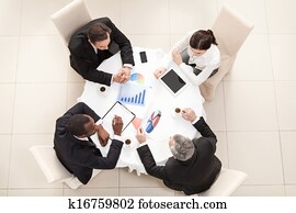 Business meeting in restaurant Business meeting in restaurant