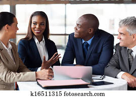 business partners having meeting