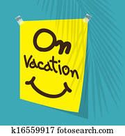 Businesses office schedule on vacation