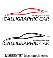 calligraphic, מכונית, לוגוים