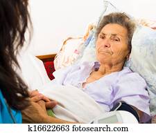 caring, dēļ, vecākais, pacietīgs