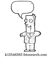 cartoon happy businessman