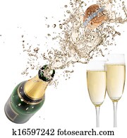 champagner, explosion champagner, explosion