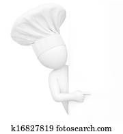 Chef. 3d image Chef. 3d image