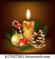 Christmas candle Christmas candle