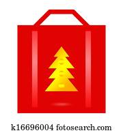Christmas shopping bag Christmas shopping bag