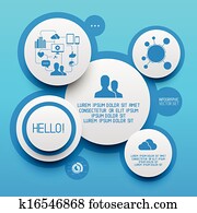 Clean Circle Infographic Elements Clean Circle Infographic Elements