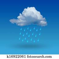 cloud with rain and blue background cloud with rain and blue background
