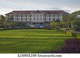 Colonial architecture in Siem Reap, Cambodia
