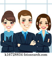 Confident Business Team