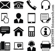 Contact Us Icons Set Contact Us Icons Set
