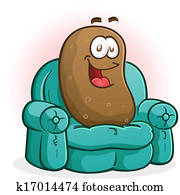Couch Potato Cartoon Character
