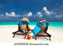 Couple on a beach Couple on a beach