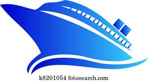 Cruise or ship logo Cruise or ship logo