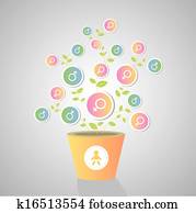 csecsemő, és, nem jelkép