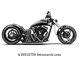 Custom black motorcycle Custom black motorcycle