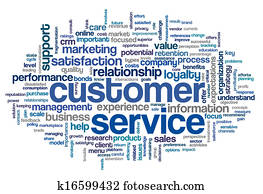 Customer service concept in word cloud Customer service concept in word cloud