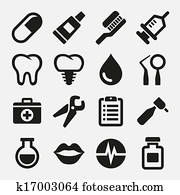 Dental icons set Dental icons set