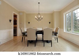 Dining room with candle sconces Dining room with candle sconces